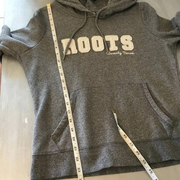 Roots 73 Athletics Original hooded kangaroo 80% Cotton Hoodie | Gray | Size M - Picture 6 of 8